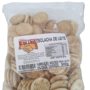 BOLACHA DE LEITE NOVA UNIAO 300G