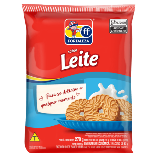 BISCOITO AMAN.LEITE FORTALEZA 270G