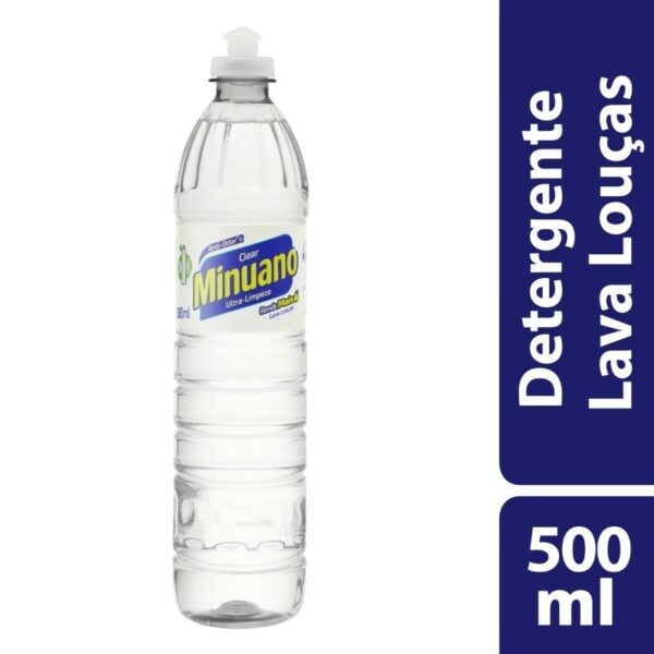 DETERGENTE MINUANO CLEAR 500ML