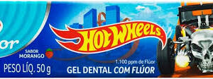 GEL DENTAL HOTWHEELS MORANGO 50G