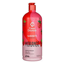 SABONETE LIQUIDO MORANGO CORPO DOURADO 1L