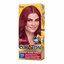 TINTA PARA CABELO VERMELHO INTENSO 7,66 COR & TON NIELY