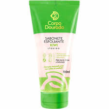 SABONETE ESFOLIANTE LIQUIDO KIWI CORPO DOURADO 180G