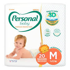 FRALDAS DESCARTAVEIS M PERSONAL BABY PREMIUN PROTECTION 20UNI