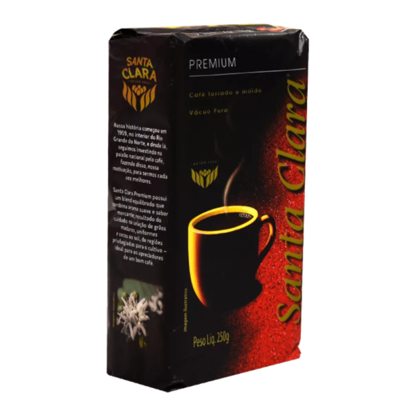 CAFÉ TORRADO E MOIDO PREMIUM SANTA CLARA 250G