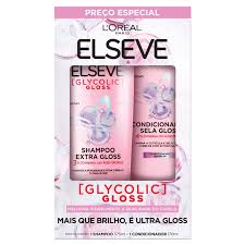 SH. E COND. ELSEVE GLYCOLIC GLOSS 375ML+170ML