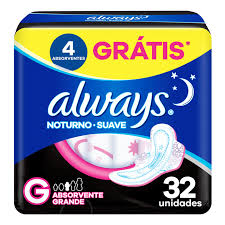ABSORVENTE NOTURNO G ALWAYS 4X PROTECAO 32UNI