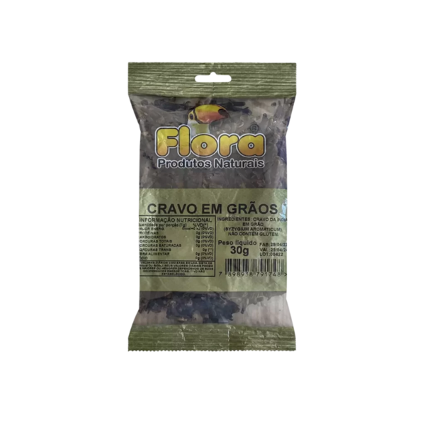 CRAVO EM GRAOS FLORA 30G
